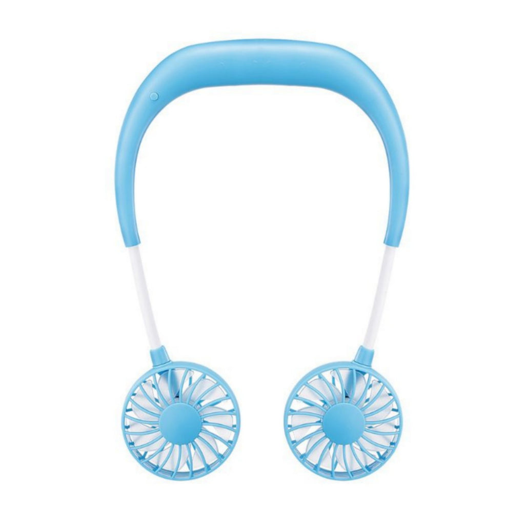 Neck Fan for Kitchen | with RGB Lights Folding Handheld Fan Wearable Portable Neckband Mini Fan USB Chargeable Air Cooler Fan