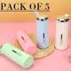 Water Bottles, Glass/Plastic 400 ML Water bottles, Sports water bottles Double walled Keeps Easy to carry for Walking Hiking, school water bottle, Multicolor (1 Piece) coffee mug