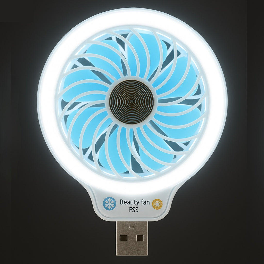 Neck Fan for Kitchen | with RGB Lights Folding Handheld Fan Wearable Portable Neckband Mini Fan USB Chargeable Air Cooler Fan