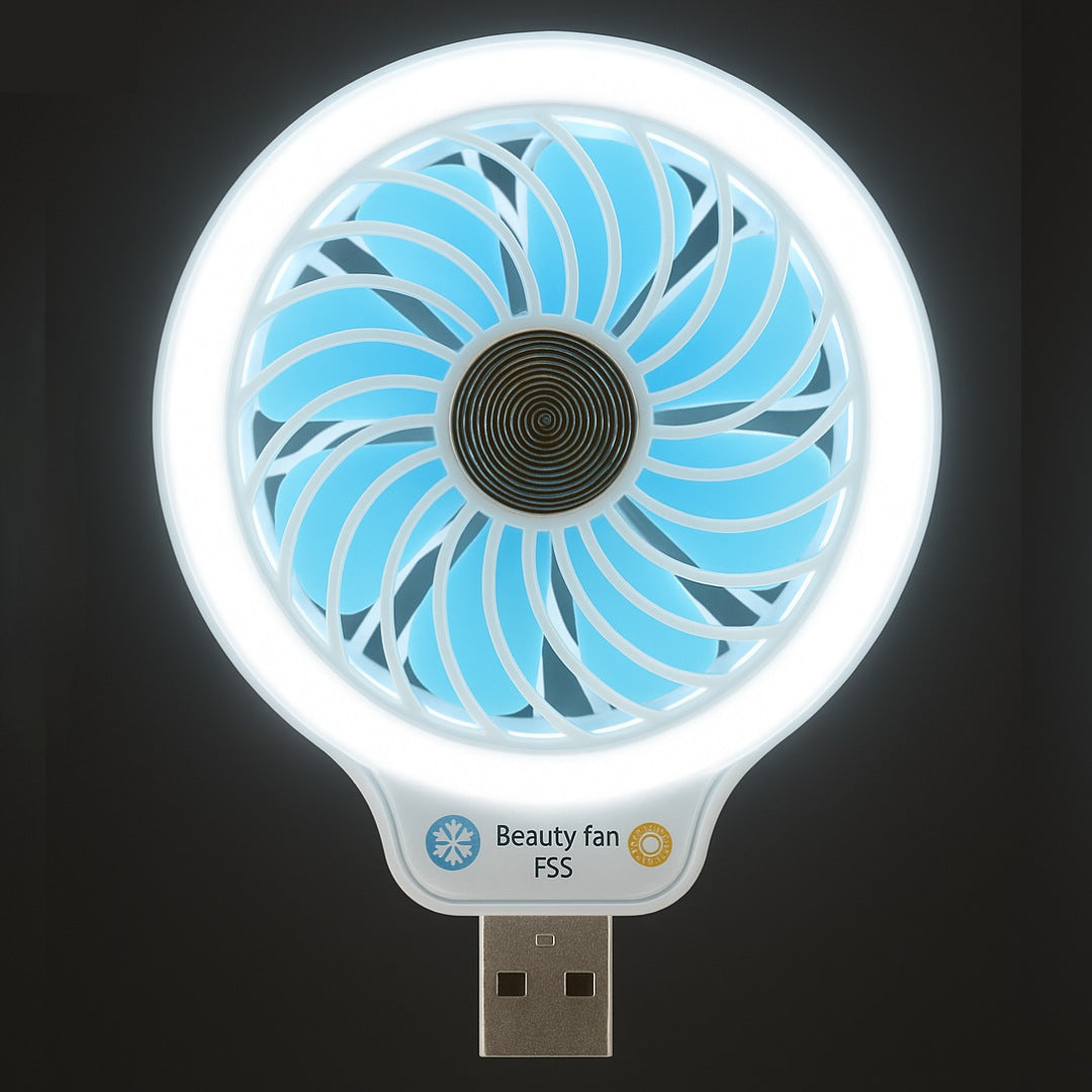 Neck Fan for Kitchen | with RGB Lights Folding Handheld Fan Wearable Portable Neckband Mini Fan USB Chargeable Air Cooler Fan