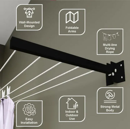 Premium Cloth Drying Stand 17" / 24" Inches with Free Installation Hardware Kit