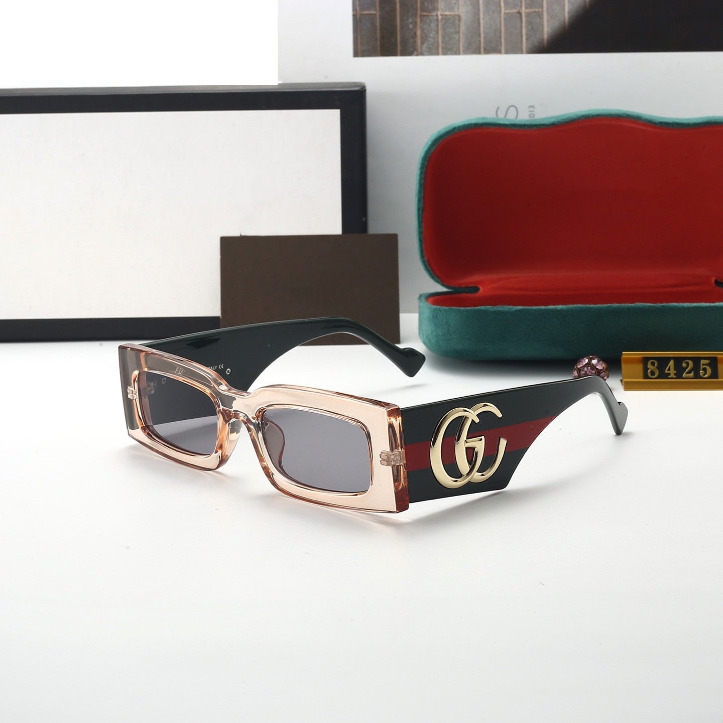 Tortoiseshell G Logo Women Sunglasses UV Protection