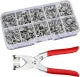 High Quality Metal Snap Buttons Press Plier_9.5mm Metal Sewing Prong Ring Buttons Clip Plier _Diy Button Punch Tool For Baby Clothes_abaya Ring Metal Button Presser Machine Fastener Snap Buttons Kit Tich Button Tool Kit (Homeducts)