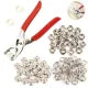 High Quality Metal Snap Buttons Press Plier_9.5mm Metal Sewing Prong Ring Buttons Clip Plier _Diy Button Punch Tool For Baby Clothes_abaya Ring Metal Button Presser Machine Fastener Snap Buttons Kit Tich Button Tool Kit (Homeducts)
