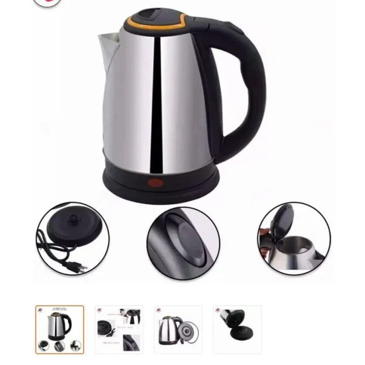 Premium Stainless Steel Electric Kettle 2 Liter – 1500W Instant Boil Technology