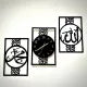 Bismilah Clock, And Butterfly Shelf,Wooden Wall Clock-3D Watch DIY Design Decoration Birds Numeral Quartz For Home Décor Living Room And Offices And For Gifts