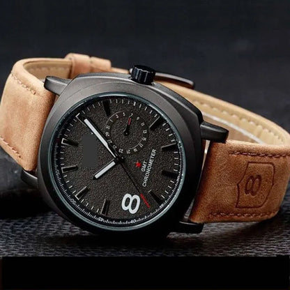 Luxury Fashion Watch for Men – Premium Leather Strap Casual Wrist Watch