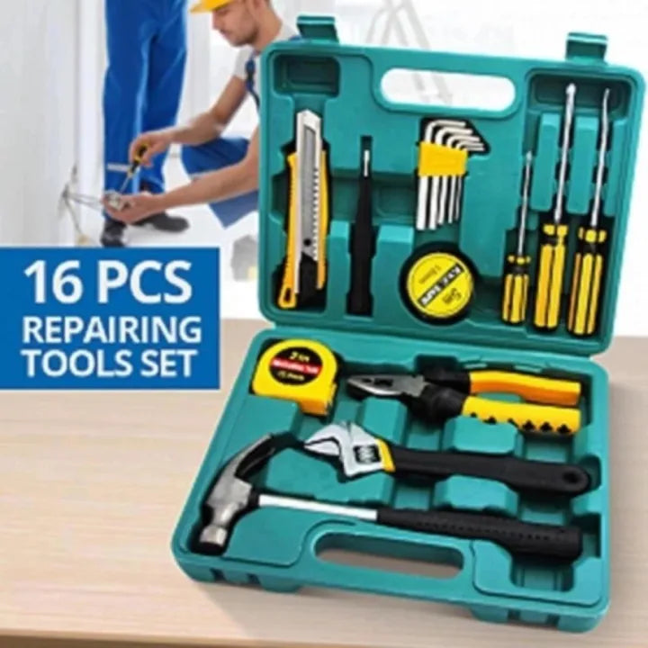 16-Piece Hardware Kit – Complete Home & DIY Repair Tool Set